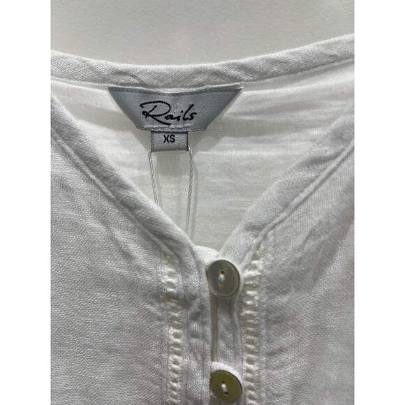 NWT Rails Frida Midi Tank Linen Dress in White Sz XS - Picture 5 of 12